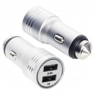 POWERWAY X-633 Çift Usb'li 3.1 Amper Metal Çakmaklık Araç Şarj Cihazı