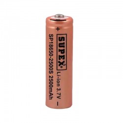 Supex 18650 – 2500S 3.7V 2500 Mah Başlı Li-Ion Pil