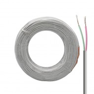 Lan LN-TEL22 2 Li Köken 100 Metre Beyaz Flat Telefon Kablosu