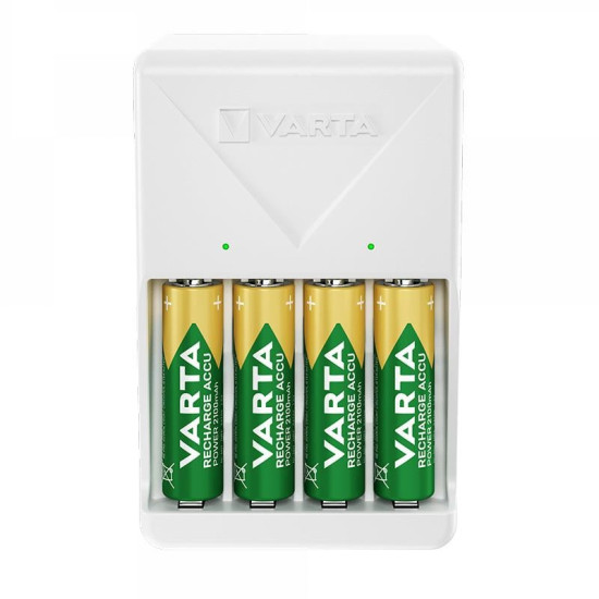 Varta 4XAA 2100 Mah Pilli Beyaz Plug Pil Şarj Ci̇hazı