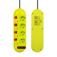 Vea VE-E40USB 4'lü 2 USB'li 1.5 Metre Ayrı Anahtarlı Grup Priz