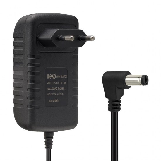 Weko 16.8 Volt - 2 Amper Ledli̇ Pri̇z Ti̇pi̇ 5.5*2.5  Uçlu Şarj Adaptörü