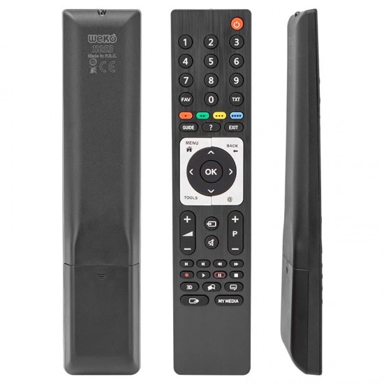 Arçelik Beko TS4187R-2 / Grundig 3D Metalik Guide Tuşlu Lcd Led Tv Kumandası