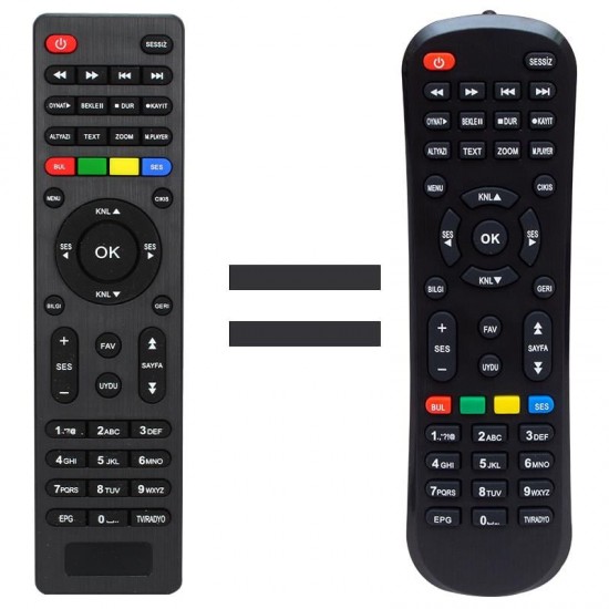 Mersat Vip Full HD Uydu Alıcı Kumandası