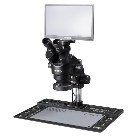 Weko WK-22485 20-130X 28MP 60FPS 11.6 Inch Dijital Büyüteç - Trinoküler Mikroskop