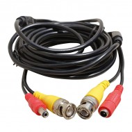 POWERMASTER Bnc-Bnc Kablo+Power Kablo Dişi-Erkek Jack'lı 20 Metre