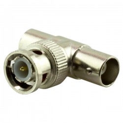 Bnc T Konnektör Erkek/Dişi/Dişi