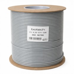 Botech 300 Metre 2+1 0.50mm CCA Koaksiyel CCTV Kamera Kablosu