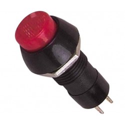 IC-191 Kırmızı 2 Pin Basmalı On-Off Anahtar Buton 10mm