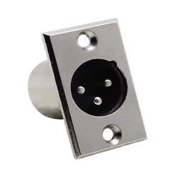 Elektromer Canon XLR 3 Pin Erkek Şase Konnektör