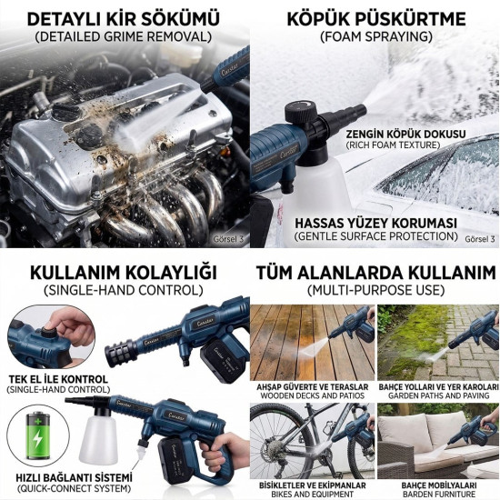 Carstar CR-25709 Yüksek Basınçlı Oto Yıkama Makinesi