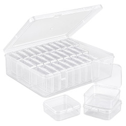 Compaxe P-Serisi 24'lü Plastik Şeffaf Saklama Kutusu (24 Küçük + 1 Büyük Kutulu Set)