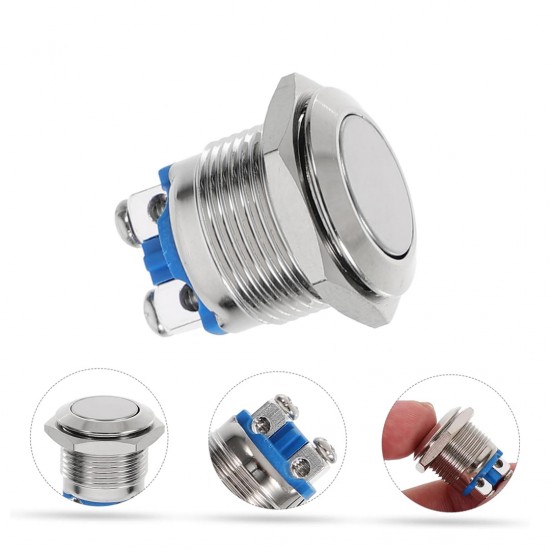 POWERMASTER IC-182 D98 Metal 19Mm Düz Buton PBS28B-2