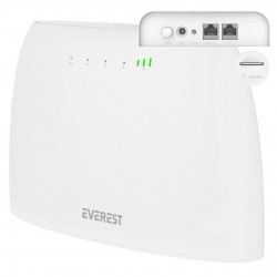 Everest EWR-4G03 4G LTE Wi-Fi Router SIM Kart Girişli 300 Mbps 2.4GHz WAN/LAN Portlu Kablosuz Yönlendirici