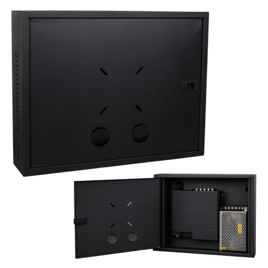 Fury 45x35x10cm Dik Tip Siyah DVR / NVR Güvenlik Kabini Pano