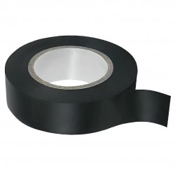 Globe NO2133 19mm 25Yrd Vinil Alev Yürütmeyen İzole Bant 23 Metre Siyah Tekli