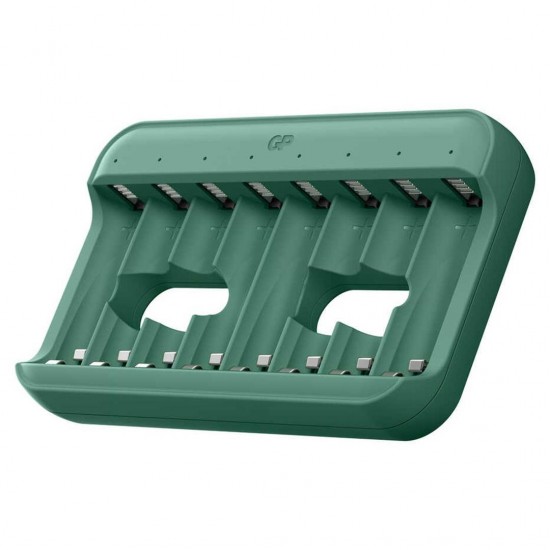 GP ReCyko E822 8'li USB Kalem Pil Şarj Cihazı - AA ve AAA Uyumlu Akıllı LED Göstergeli Profesyonel Şarjlı Ünitesi