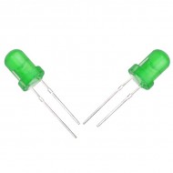 Halmet Mantar Led 5mm Yeşil Mat