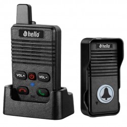 Hello D90 1000mAh Şarjlı Kapalı Devre Telsiz Kapı Zili ve İnterkom Sistemi Kesintisiz Çift Taraflı Sesli İletişim Telsiz