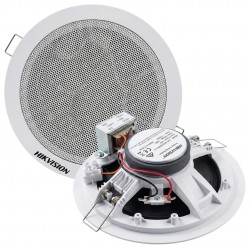 Hikvision DS-QAE0206G1-V 5.25" 6W 8Ohm Analog 100V Trafolu Tavan Gömme Hoparlör Beyaz