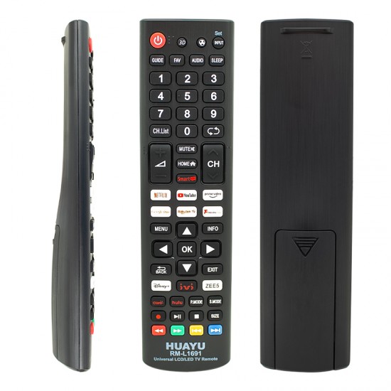 Huayu RM-L1691 Netflix-YouTube-Prime Video-Google Play Tuşlu Universal Lcd Led Tv Kumandası