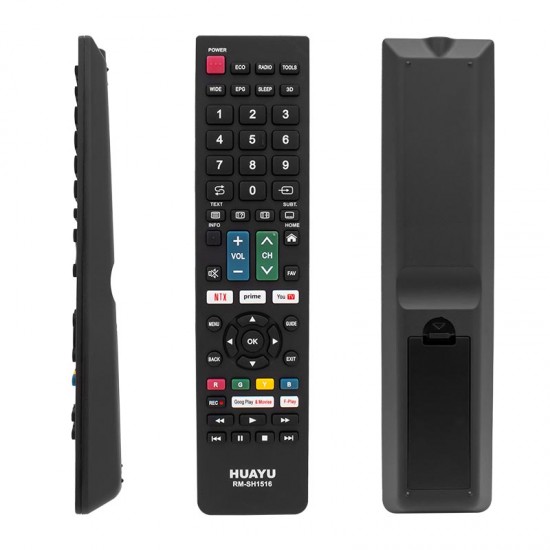 Huayu RM-SH1516 Sharp Netflıx- Youtube- Prıme Vıdeo Tuşlu Unıversal Lcd-Led Tv Kumanda