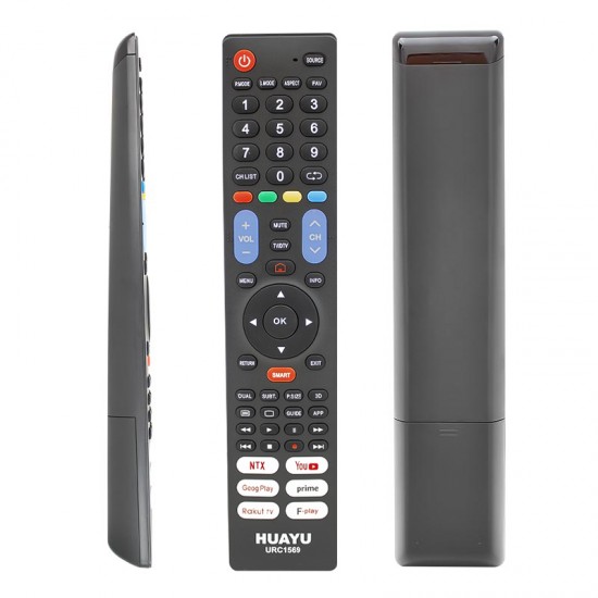 Huayu URC1569 Netflix-YouTube-Prime Video-Google Play Tuşlu 7in1 Universal Lcd Led Tv Kumandası