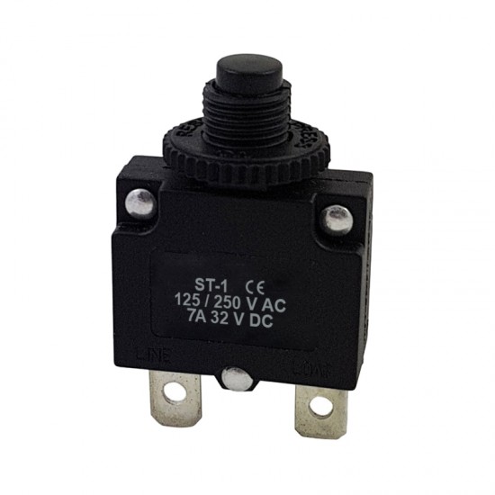 POWERMASTER IC-271S ST-1 Termik Resetli Sigorta 125/250V AC 32V DC 7 Amper