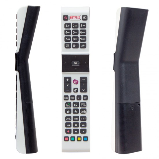 Profilo RCA49130 - Vestel Smart – Sanyo - Jvc Netflix Tuşlu Beyaz Yazısız Lcd Led Tv Kumanda   
