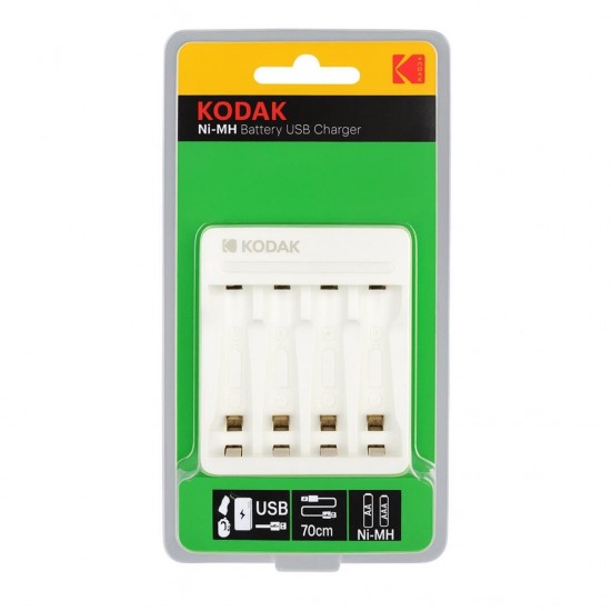 Kodak KD-29490 4'lü AA/AAA Ni-MH Otomatik Hızlı Pil Şarj Cihazı (Type-C)