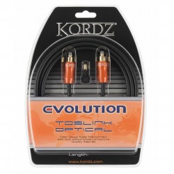 Kordz Evolution EVO-TL0150 1.5 Metre Metal Başlı Toslink Fiber Optik Ses Kablosu