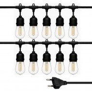 Ledx KB00002 10'lu E27 Duy Sıralı 10 Metre Lamba Kablosu (10 Adet Duy İçerir)