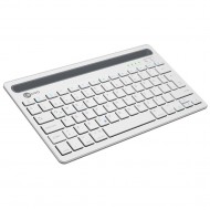 Lenovo Lecoo BK100 Bluetooth V3.0 Çoklu Cihaz Uyumlu Şarj Edilebilir Kablosuz Beyaz Türkçe Q Klavye