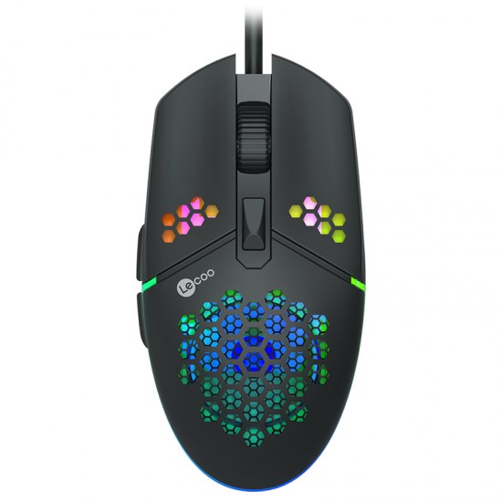 Lenovo Lecoo MS105 3200 DPI 6 Tuşlu Kablolu RGB Led Aydınlatmalı Gaming Oyuncu Mouse