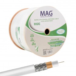 Mag RG59 Fa Mini Dual Bitişik Kablo 300 Mt