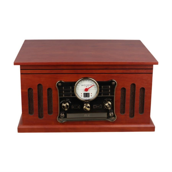 MagicVoice F39 Retro Vintage Çanta Pikap - CD - Kaset - Radyo - Bluetooth - AUX - USB Mp3 Çalar