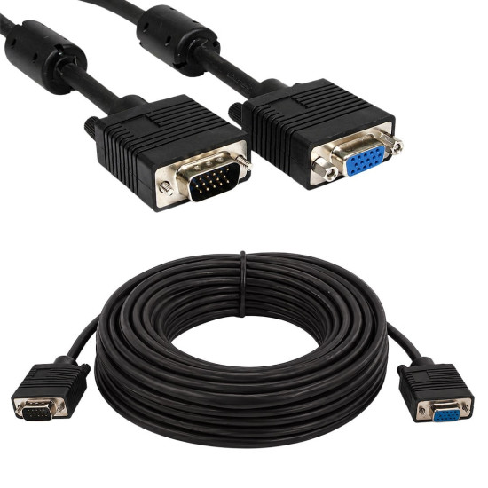 Narita HD15P Erkek/Dişi 15 Pin 30 Metre VGA Görüntü Uzatma Kablosu