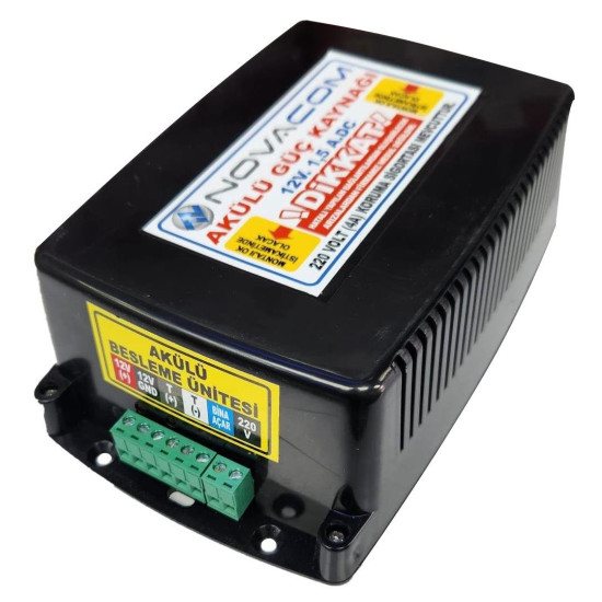 Novacom NVC-AKD Akıllı Kilit Akülü 12 Volt 1.5 Amper Güç Kaynağı Novacom NVC-AKD Akıllı Kilit Akülü 12 Volt 1.5 Amper Güç Kaynağı