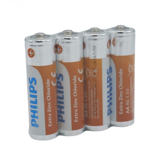 Philips Extra Zinc-Carbon Kalın Saat Kalem Pili AA (60'lı Paket)