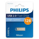 Philips FM12FD160B/00 128GB Moon Klasik Gümüş USB 2.0 Metal Flash Bellek