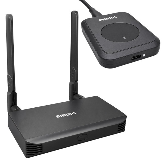Philips SWR8106E/93 Kablosuz HDMI & VGA Görüntü Aktarıcı Set - 50 Metre Menzilli