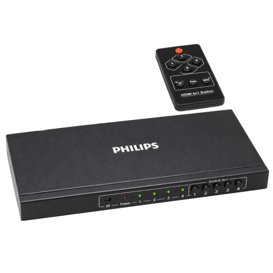 Philips SWR9101W/93 HDMI Quad Multi-Viewer 4-Giriş 1-Çıkış Ekran Bölücü ve Seçici Switch