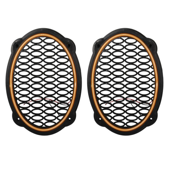 Poke PK-5052 Oval Hoparlör Kapağı Turuncu LED Sabit (2'li Paket)