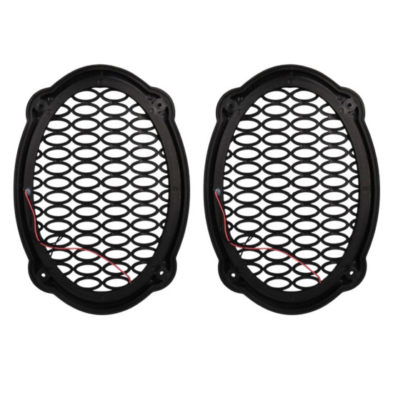 Poke PK-5052 Oval Hoparlör Kapağı Turuncu LED Sabit (2'li Paket)