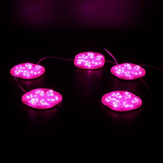 PowerMaster PM-14709 12 Volt 3 Watt Pembe Sabit 6565-2835 Modül Led 65x65x12mm