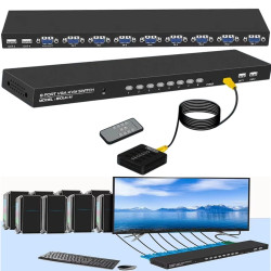 Powermaster 810UK-M  8 Port Vga Video Kvm Switch