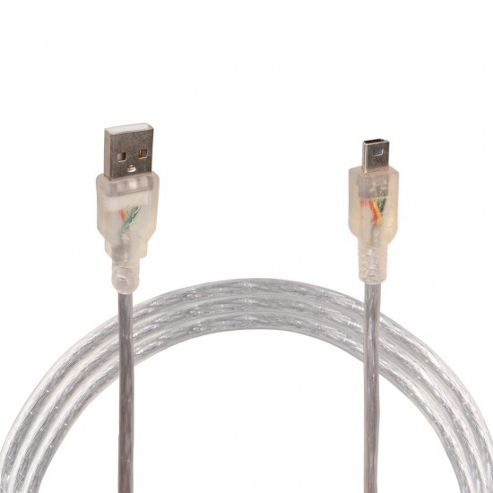 Powermaster iPod Şarj Aleti Kablosu 5 Pin Geniş 1.5 Metre Şeffaf