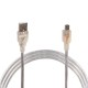 Powermaster iPod Şarj Aleti Kablosu 5 Pin Geniş 1.5 Metre Şeffaf