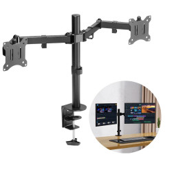 PowerMaster PM-052 13-27'' Mekanik Çift Kol LCD-LED Gaming Monitör Tutucu Masa Stand Askı Aparatı