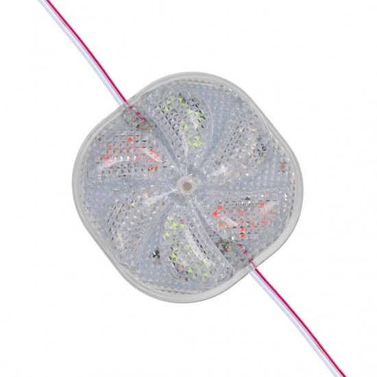 PowerMaster PM-14703 12 Volt 3 Watt Karışık (R+G+B) Yanıp Sönen Çakar 6565-2835 Modül Led 65x65x12mm